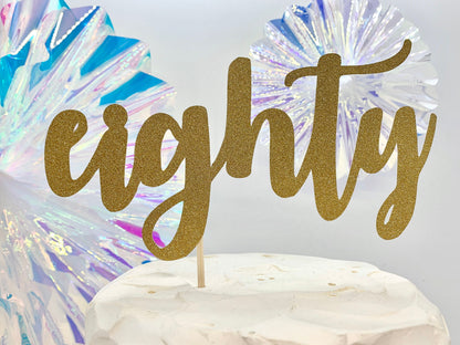 Resplendent Aurora | Custom Age Birthday Cake Topper