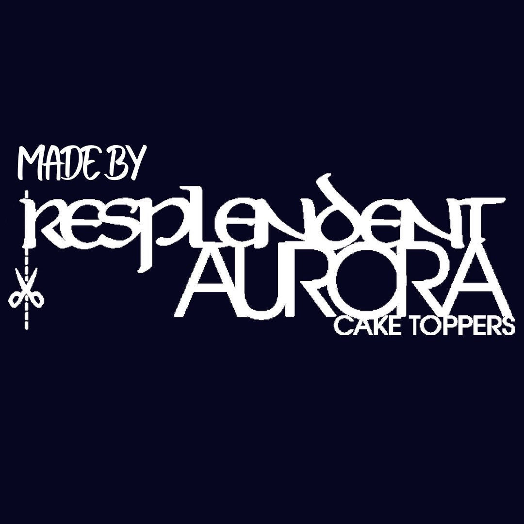 Resplendent Aurora | Level Up Age Gaming birthday cake topper