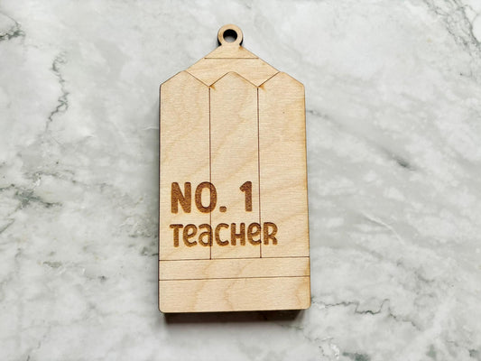 Personalised Engraved Teacher Envelope Gift Card Holder, Gifts for Teachers, Gift Voucher Holder, Pencil Gift Voucher Holder