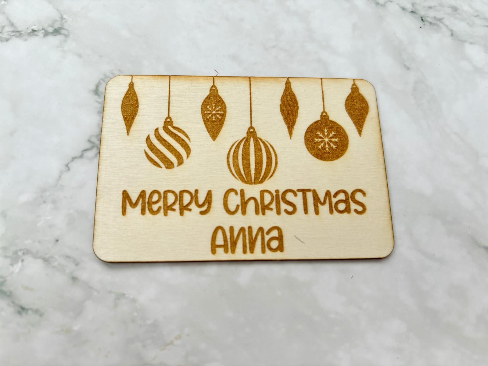 Resplendent Aurora | Personalised Engraved Gift Card Inserts, Engraved Gift Voucher, Christmas Gift Voucher, Christmas Gift, Christmas Money Gift