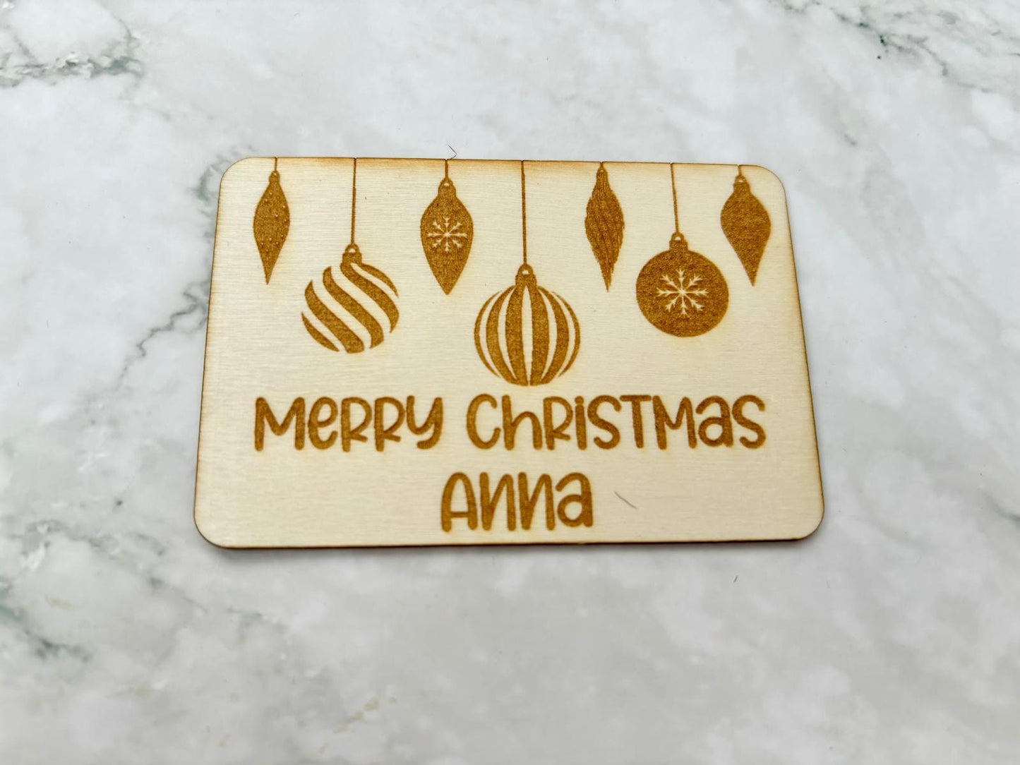 Personalised Engraved Gift Card Inserts, Engraved Gift Voucher, Christmas Gift Voucher, Christmas Gift, Christmas Money Gift - Resplendent Aurora