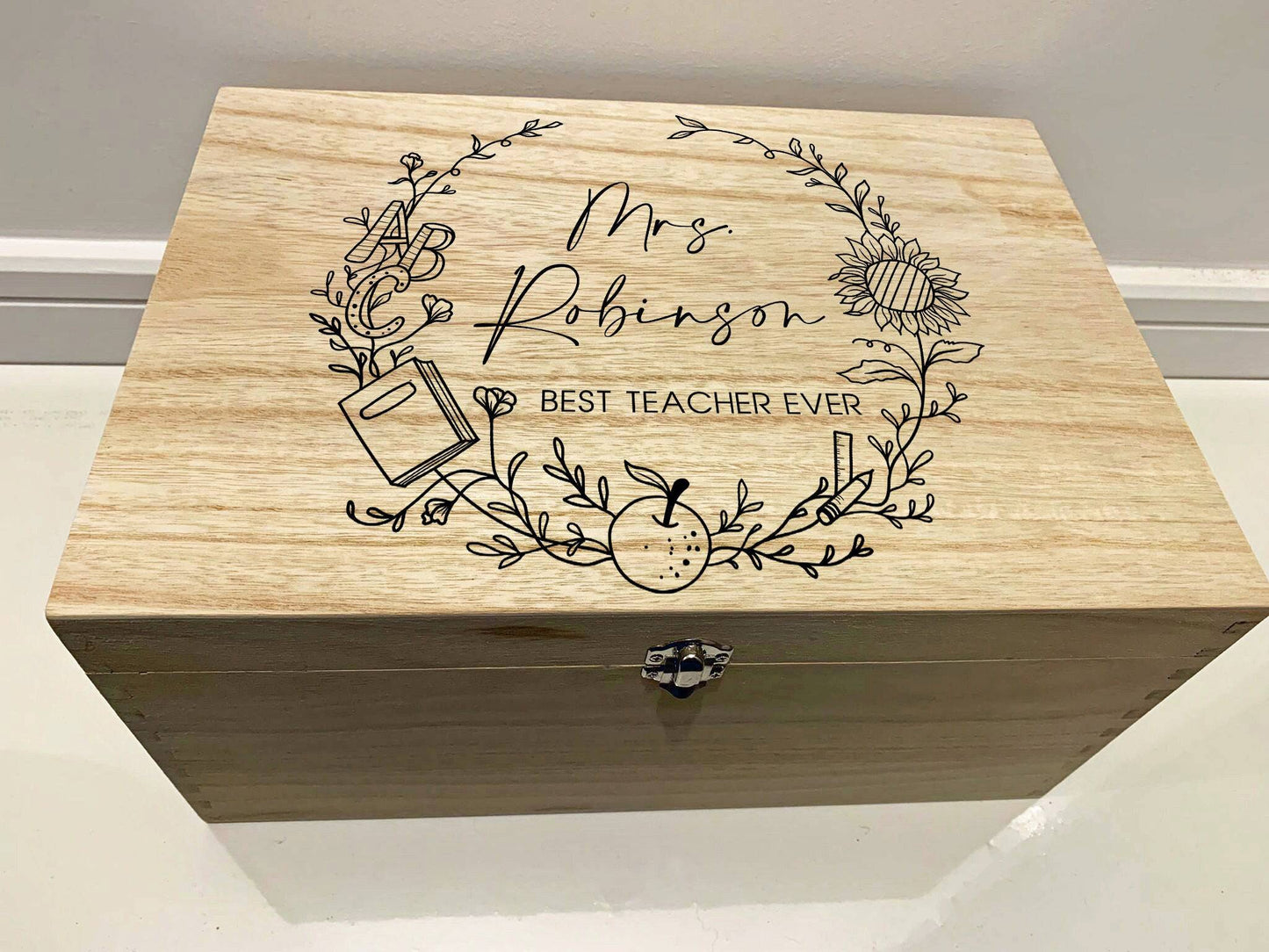 Resplendent Aurora | Best Teacher Ever Box - Personalised Teacher Gifts