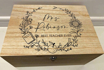 Resplendent Aurora | Best Teacher Ever Box - Personalised Teacher Gifts