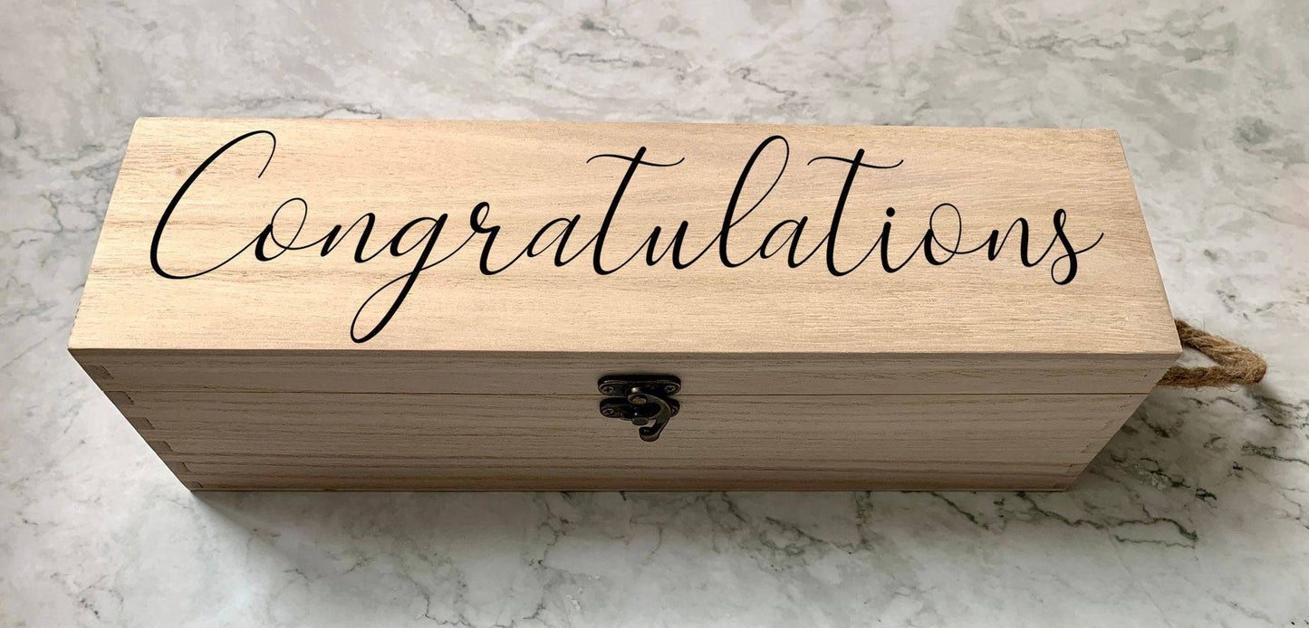 Resplendent Aurora | Congratulations Personalised Wine Gift Box