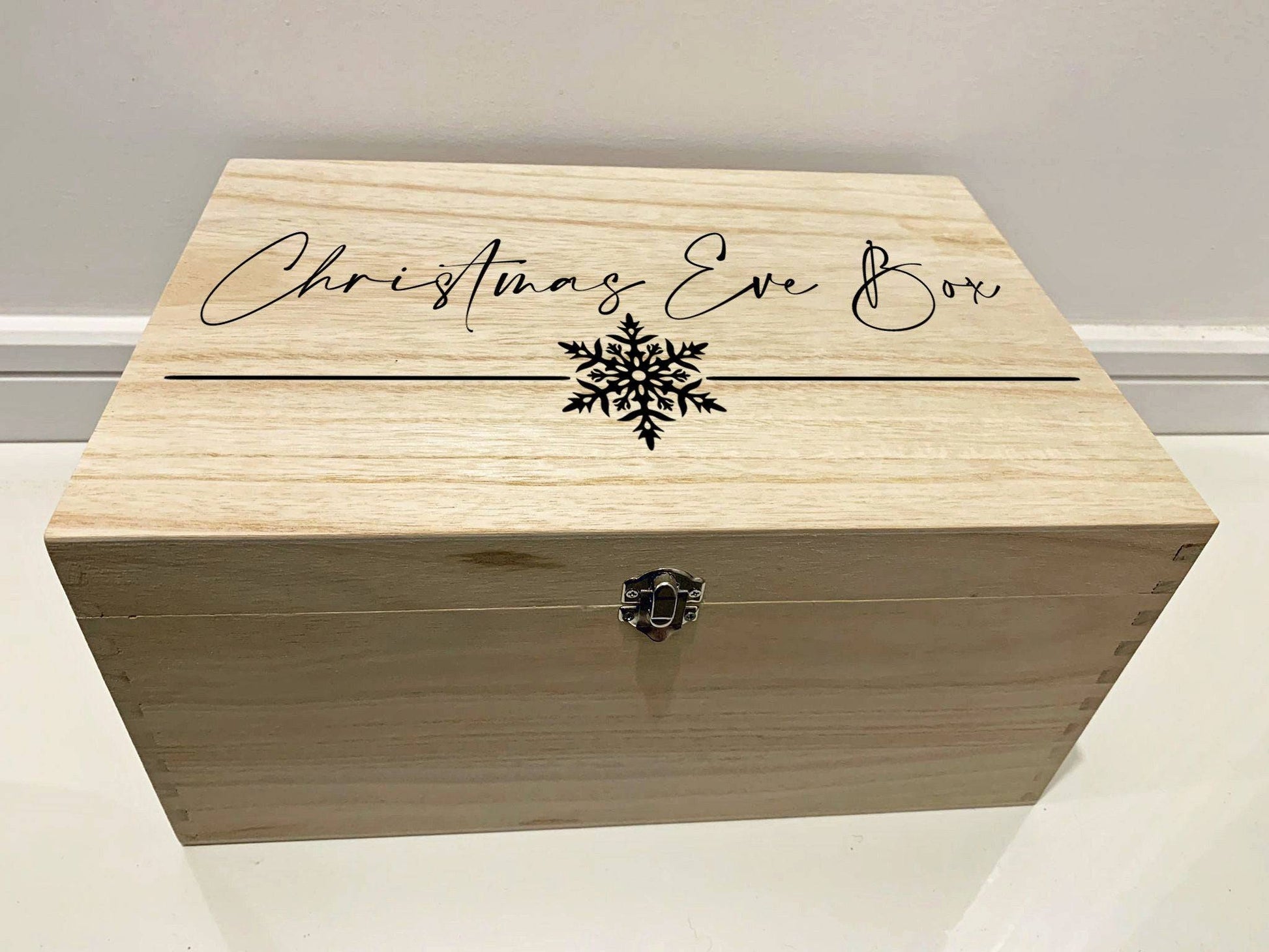 {product_vendor} | Large Personalised Christmas Eve Box with Snowflake