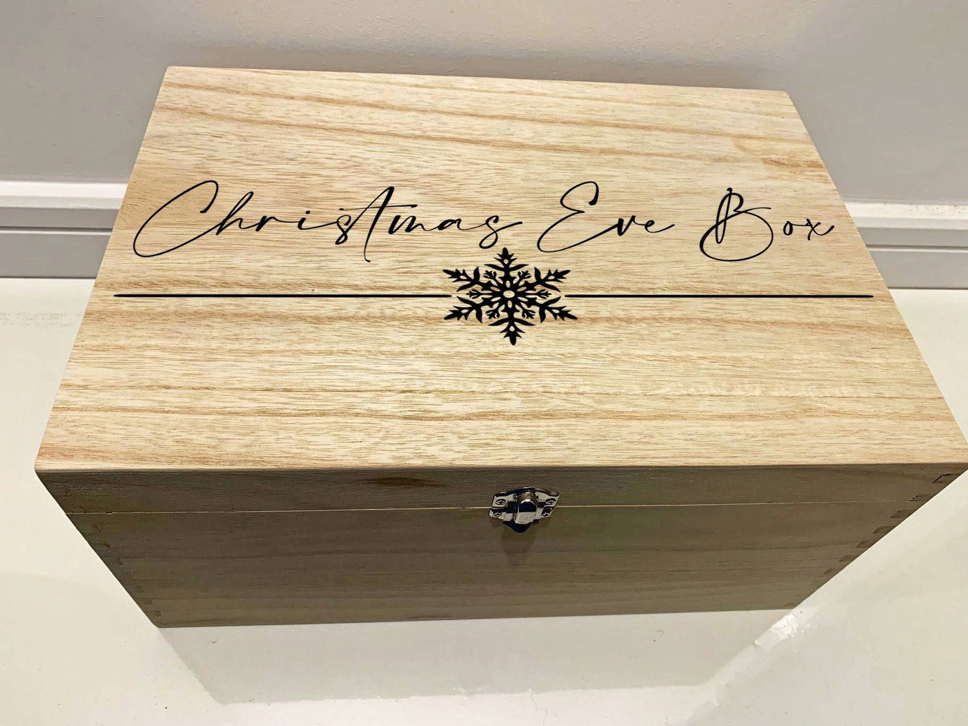 {product_vendor} | Large Personalised Christmas Eve Box with Snowflake