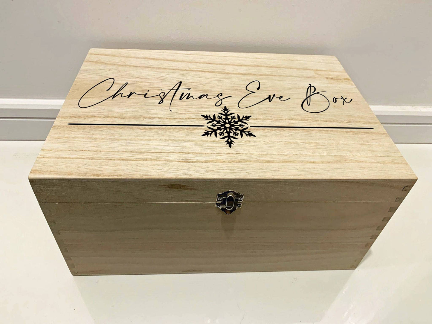 {product_vendor} | Large Personalised Christmas Eve Box with Snowflake