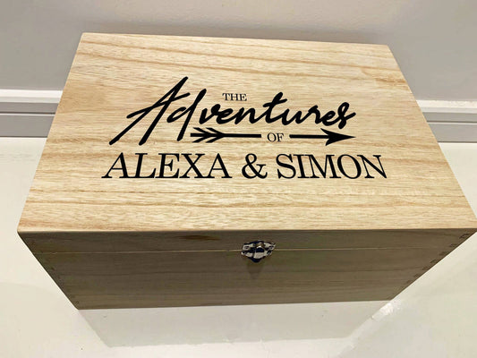 {product_vendor} | Personalised Adventure Wedding Keepsake Box