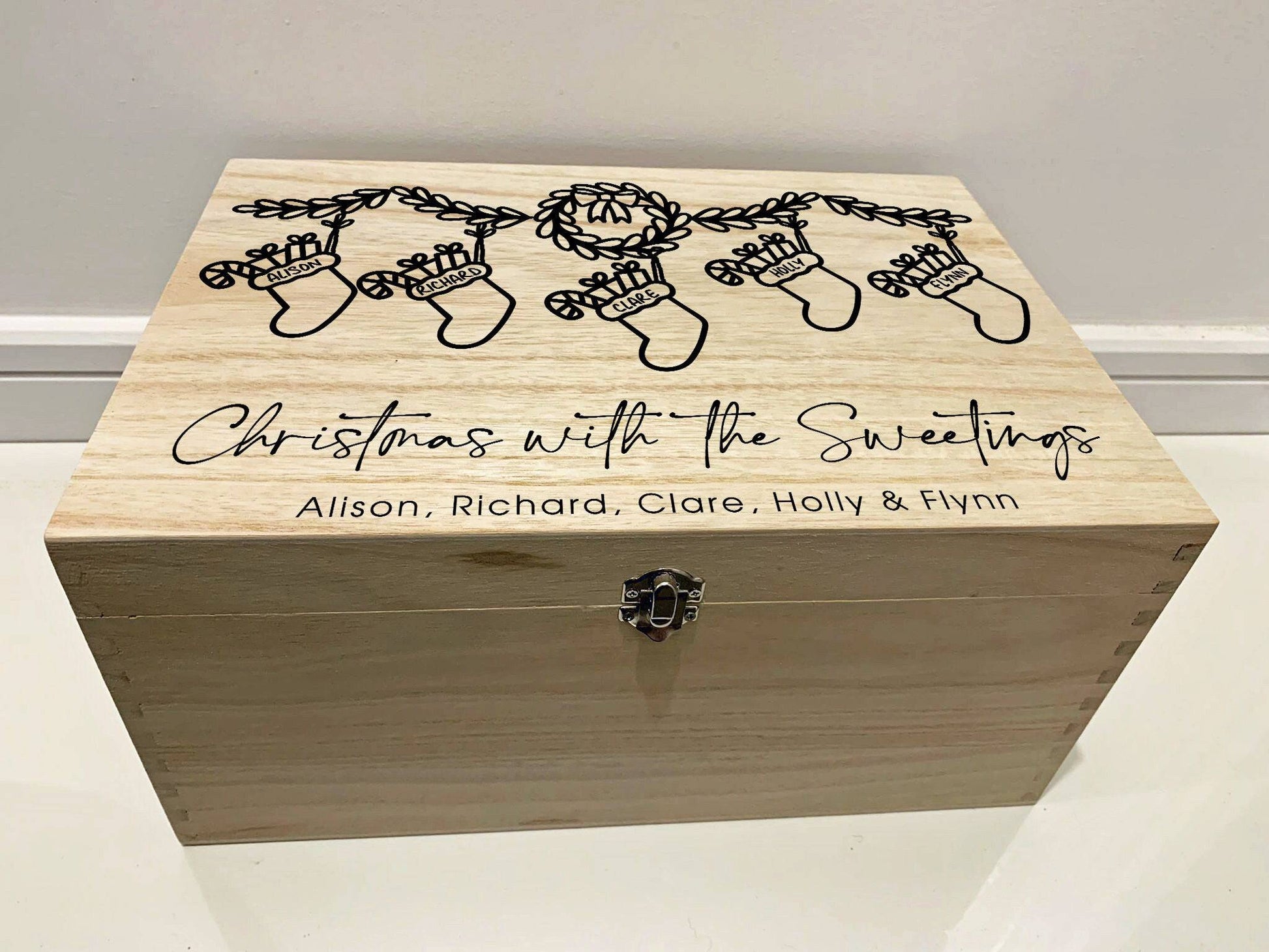 {product_vendor} | Personalised Christmas Eve Box with Christmas Stockings