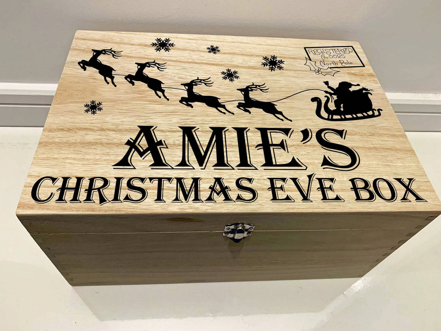 {product_vendor} | Personalised Christmas Eve Box with Santa's Sleigh & Reindeer