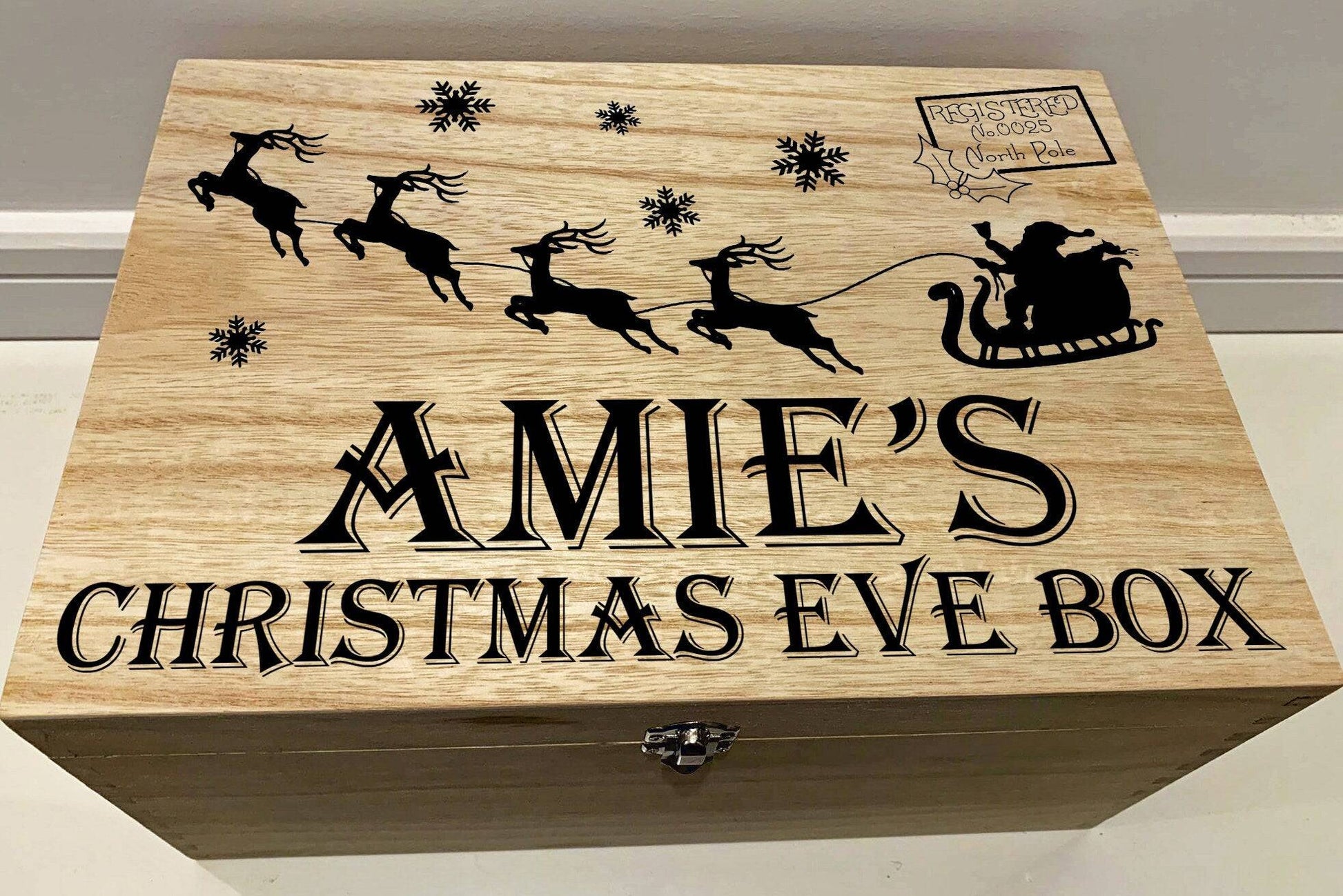 {product_vendor} | Personalised Christmas Eve Box with Santa's Sleigh & Reindeer