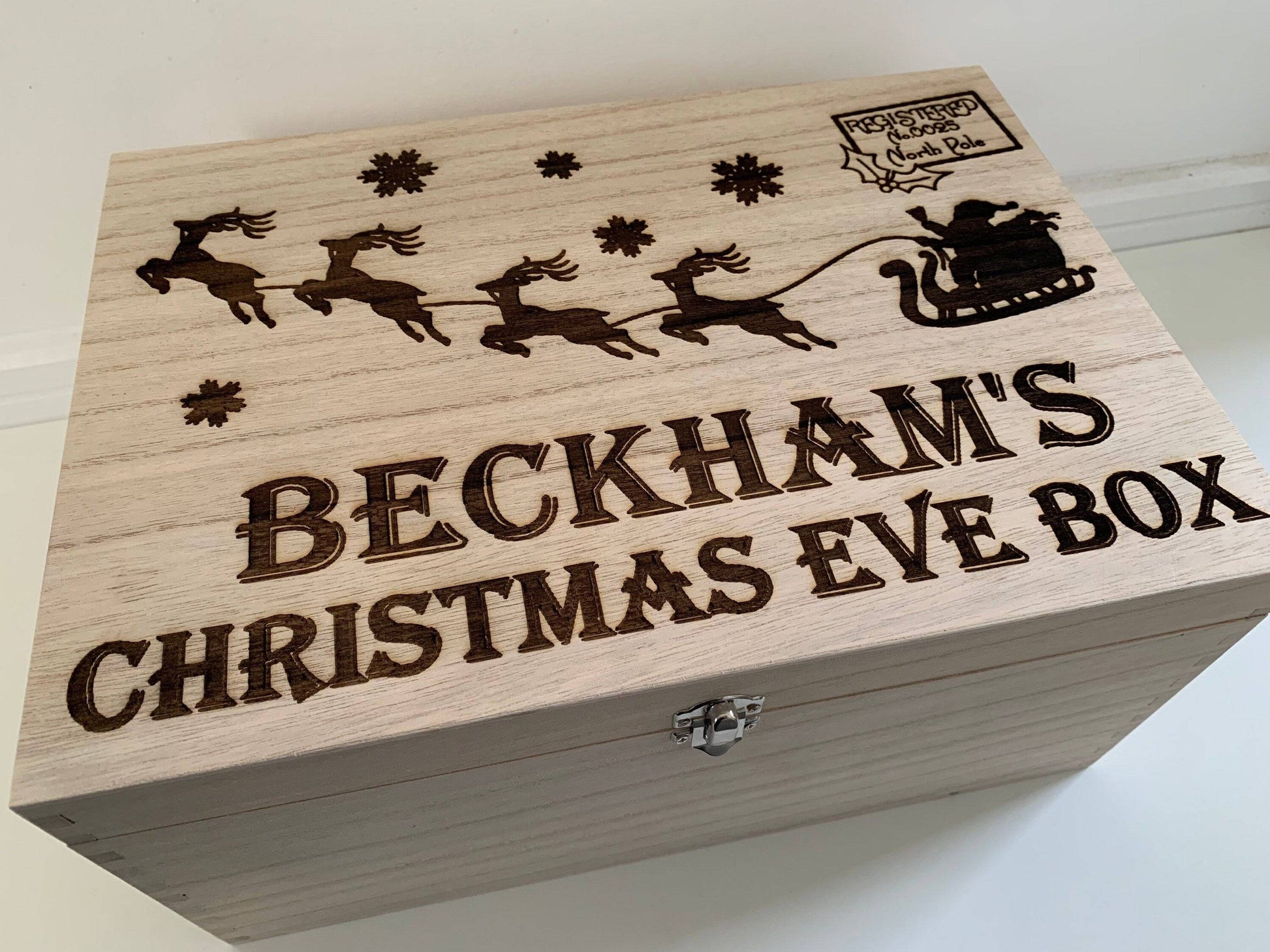 {product_vendor} | Personalised Christmas Eve Box with Santa's Sleigh & Reindeer