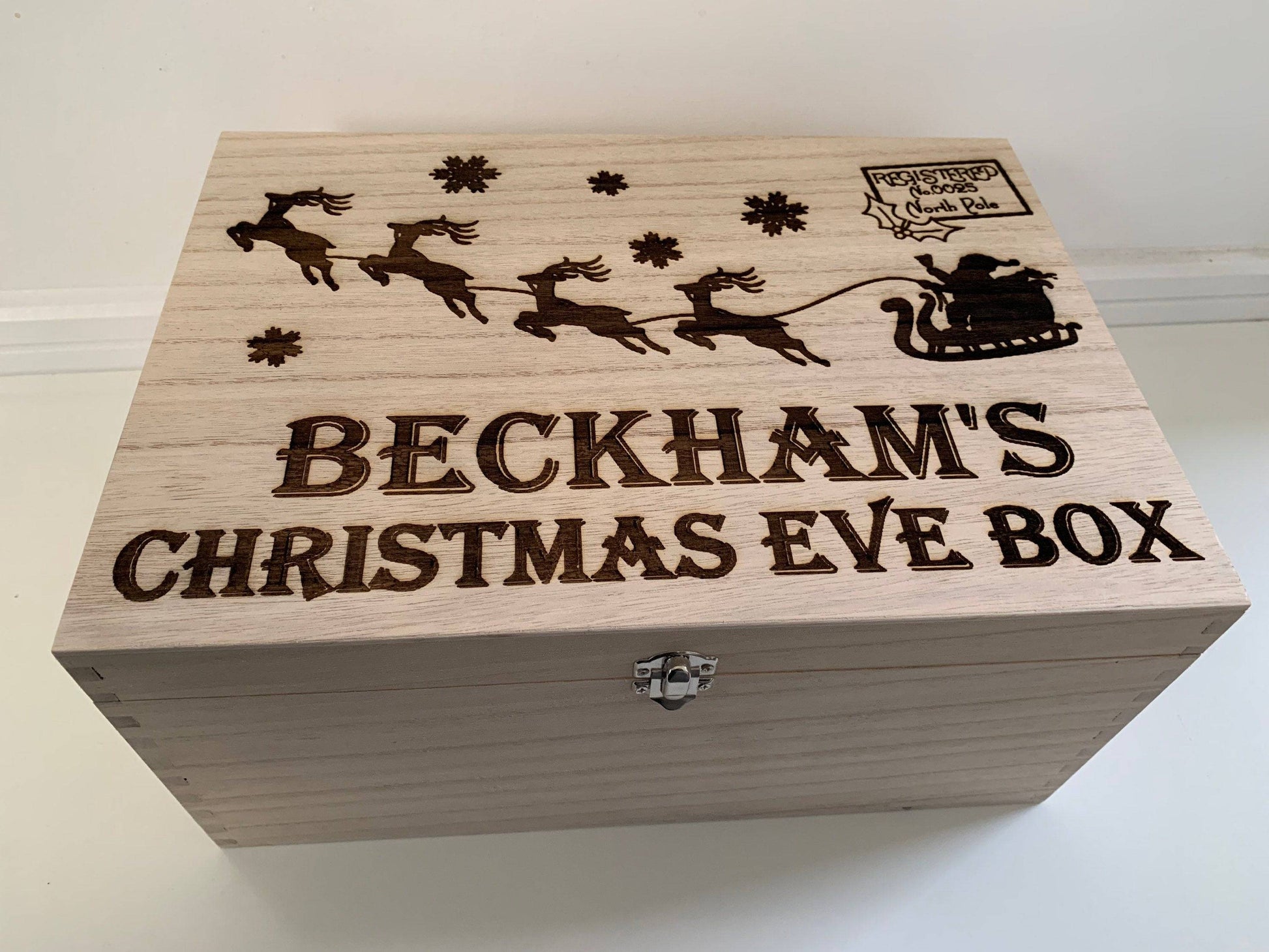 {product_vendor} | Personalised Christmas Eve Box with Santa's Sleigh & Reindeer