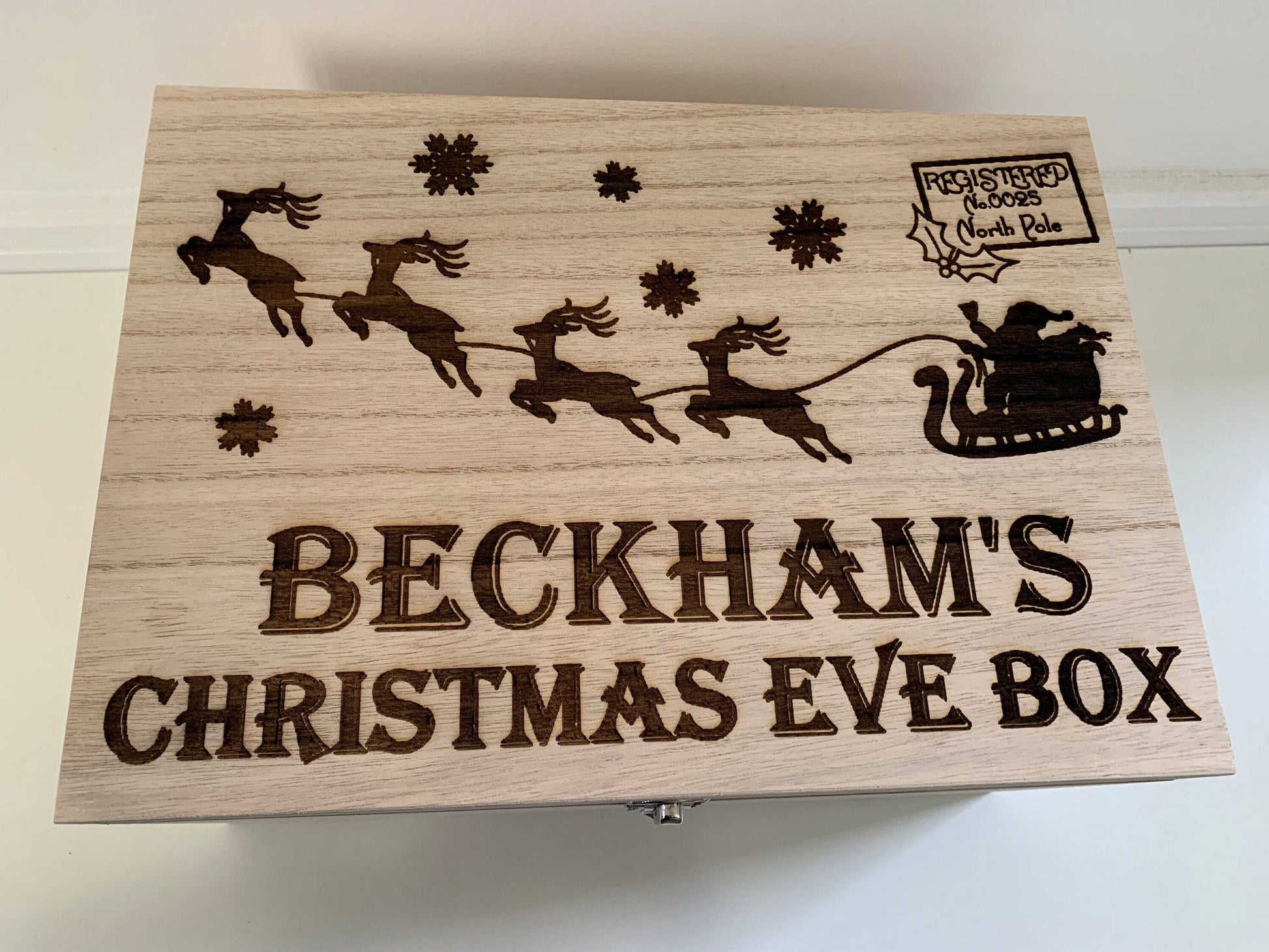 {product_vendor} | Personalised Christmas Eve Box with Santa's Sleigh & Reindeer