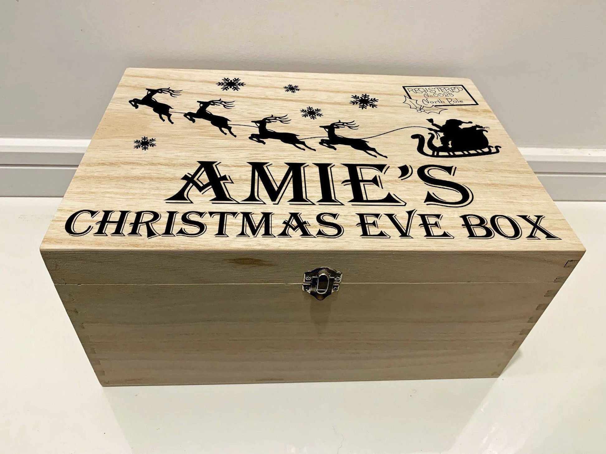 {product_vendor} | Personalised Christmas Eve Box with Santa's Sleigh & Reindeer