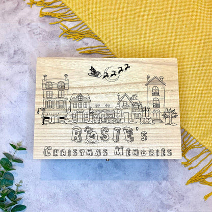 {product_vendor} | Personalised Christmas Eve Box with Snowy Houses