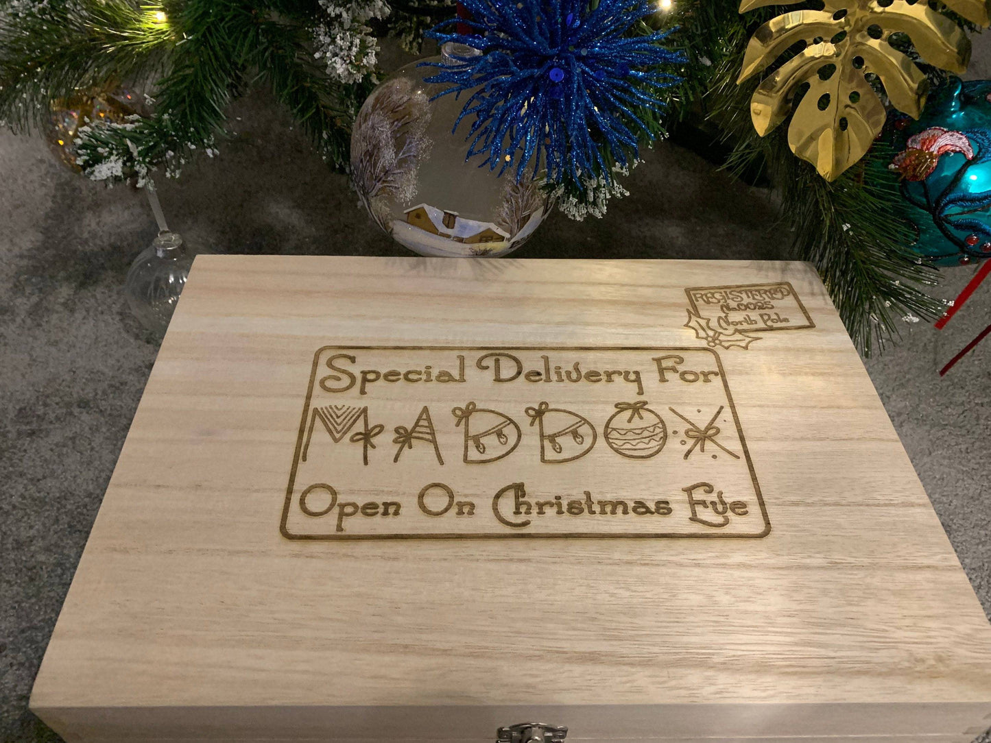 {product_vendor} | Personalised Christmas Eve Box with Xmas Font