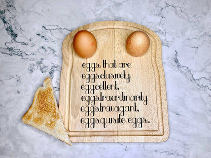 {product_vendor} | Personalised Dippy Egg Board with Egg Puns