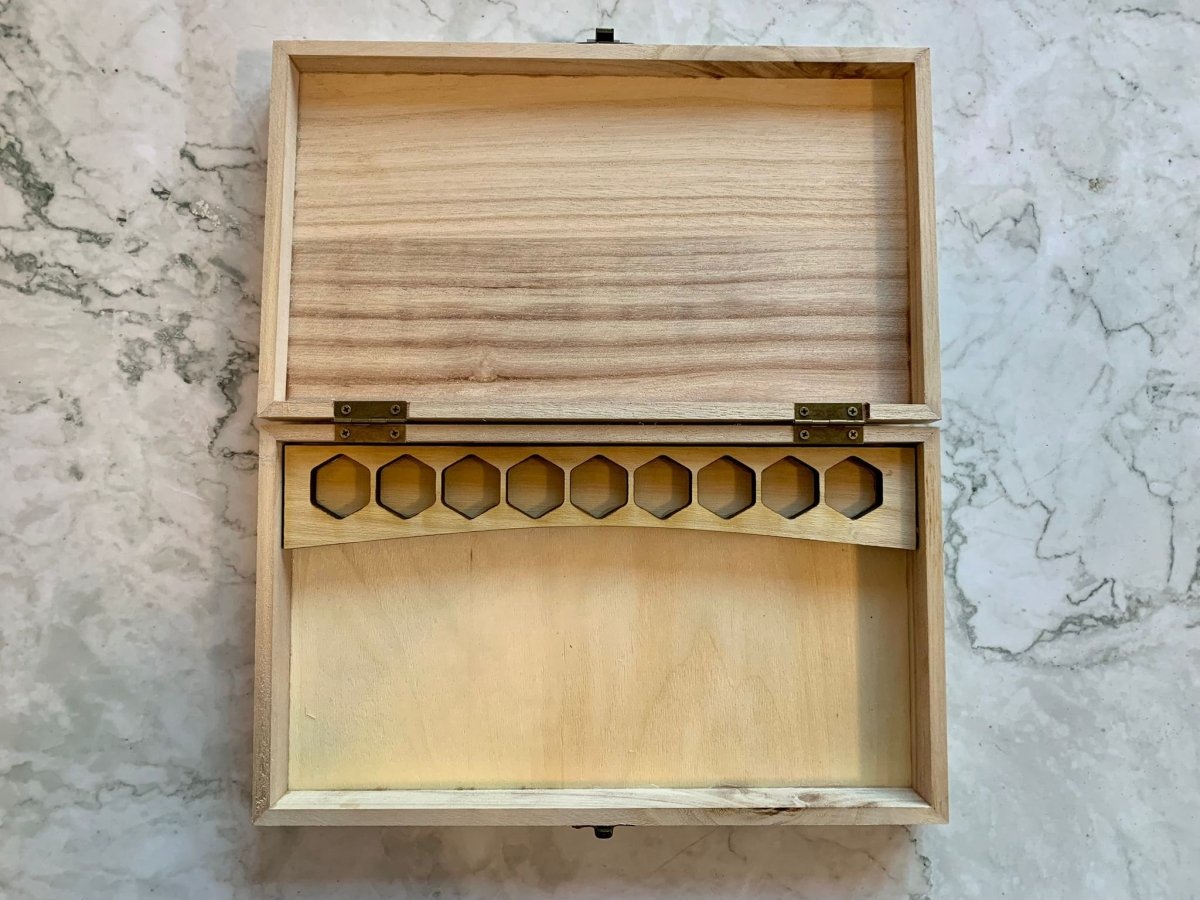 Personalised DnD Dice Box - Druid | Into the Wilderness - Resplendent Aurora