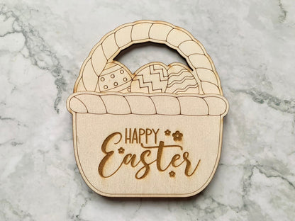 Personalised Easter Gift Card Holder - Carrot or Egg Basket shaped - Resplendent Aurora