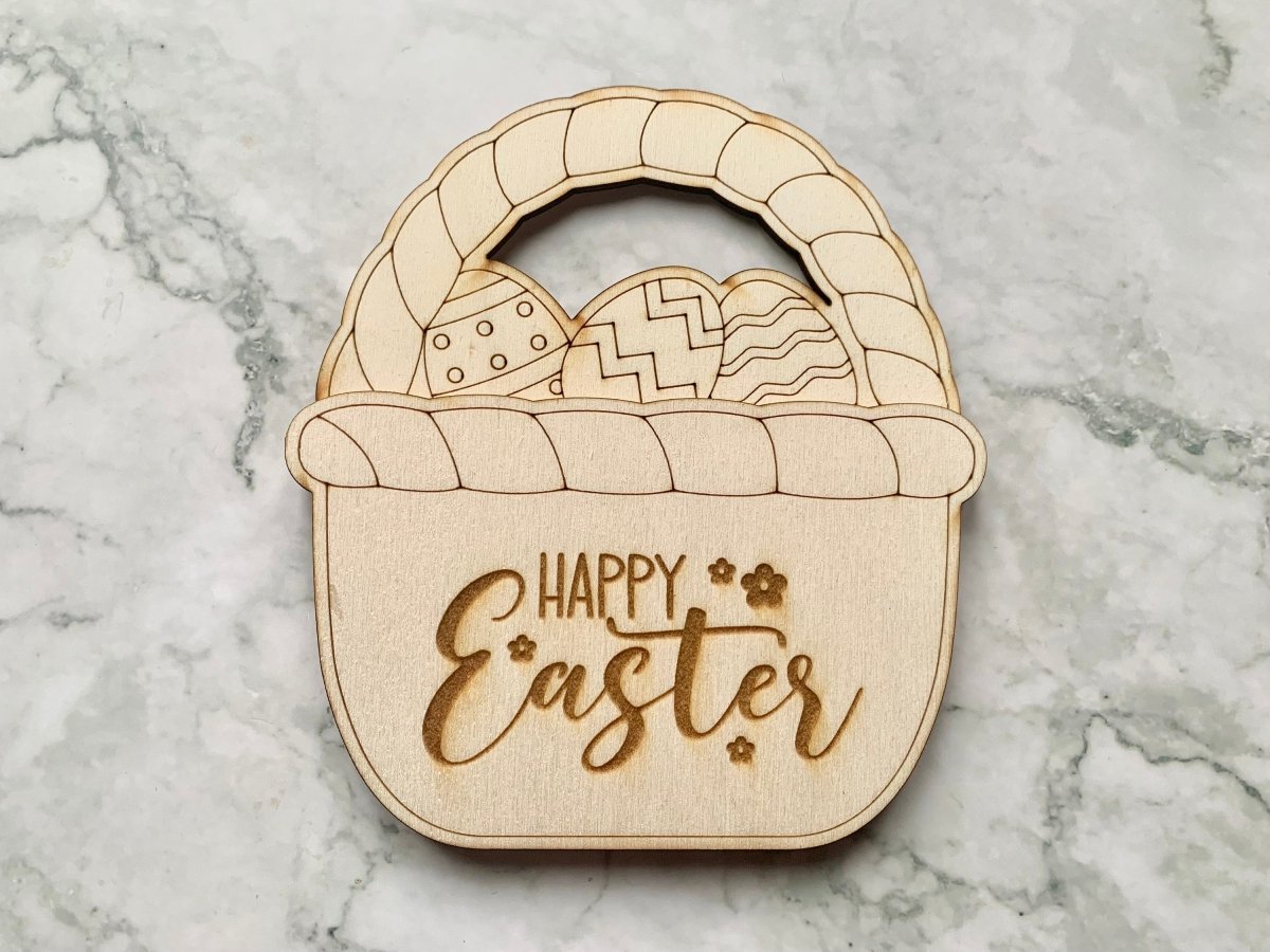 Personalised Easter Gift Card Holder - Carrot or Egg Basket shaped - Resplendent Aurora