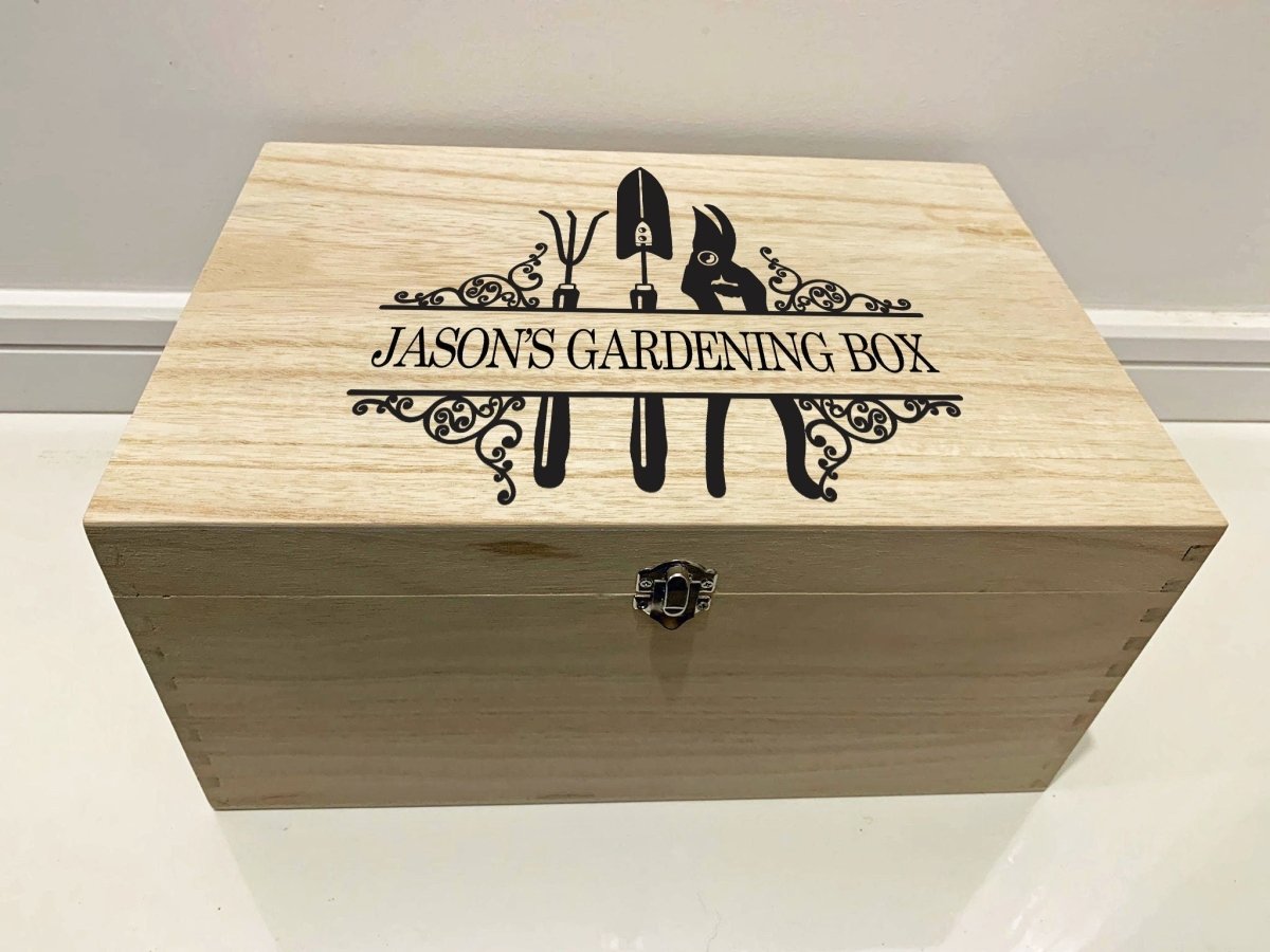 Personalised Gardening Box with Garden tools - Resplendent Aurora