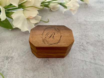 Personalised Hexagon Ring Box - Resplendent Aurora