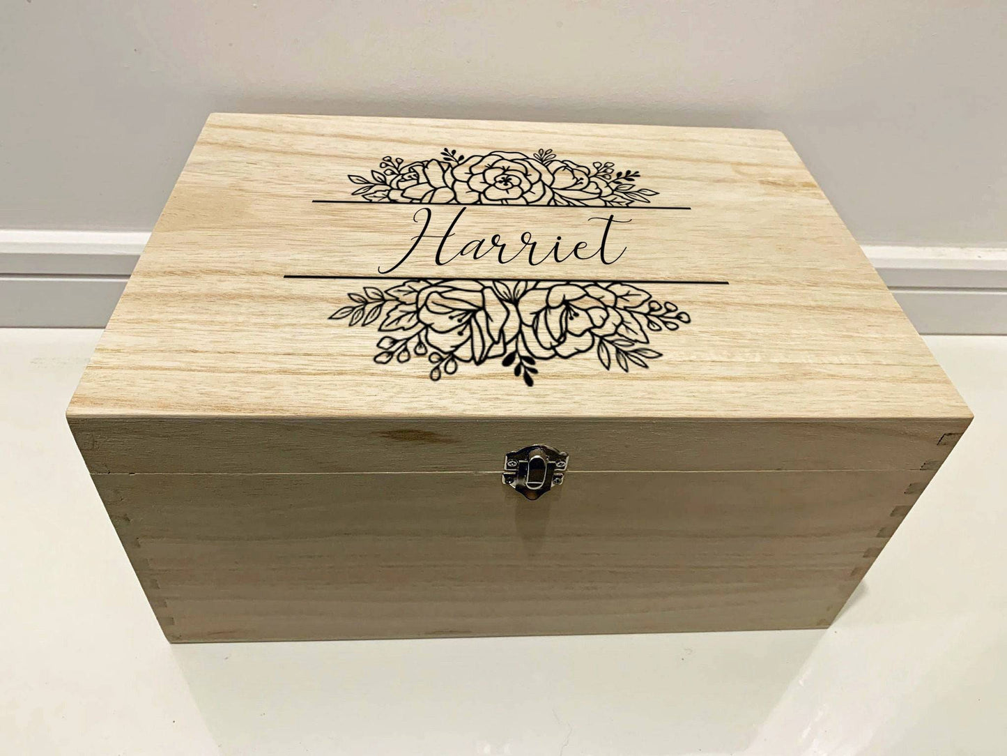 {product_vendor} | Personalised Keepsake Box with Roses