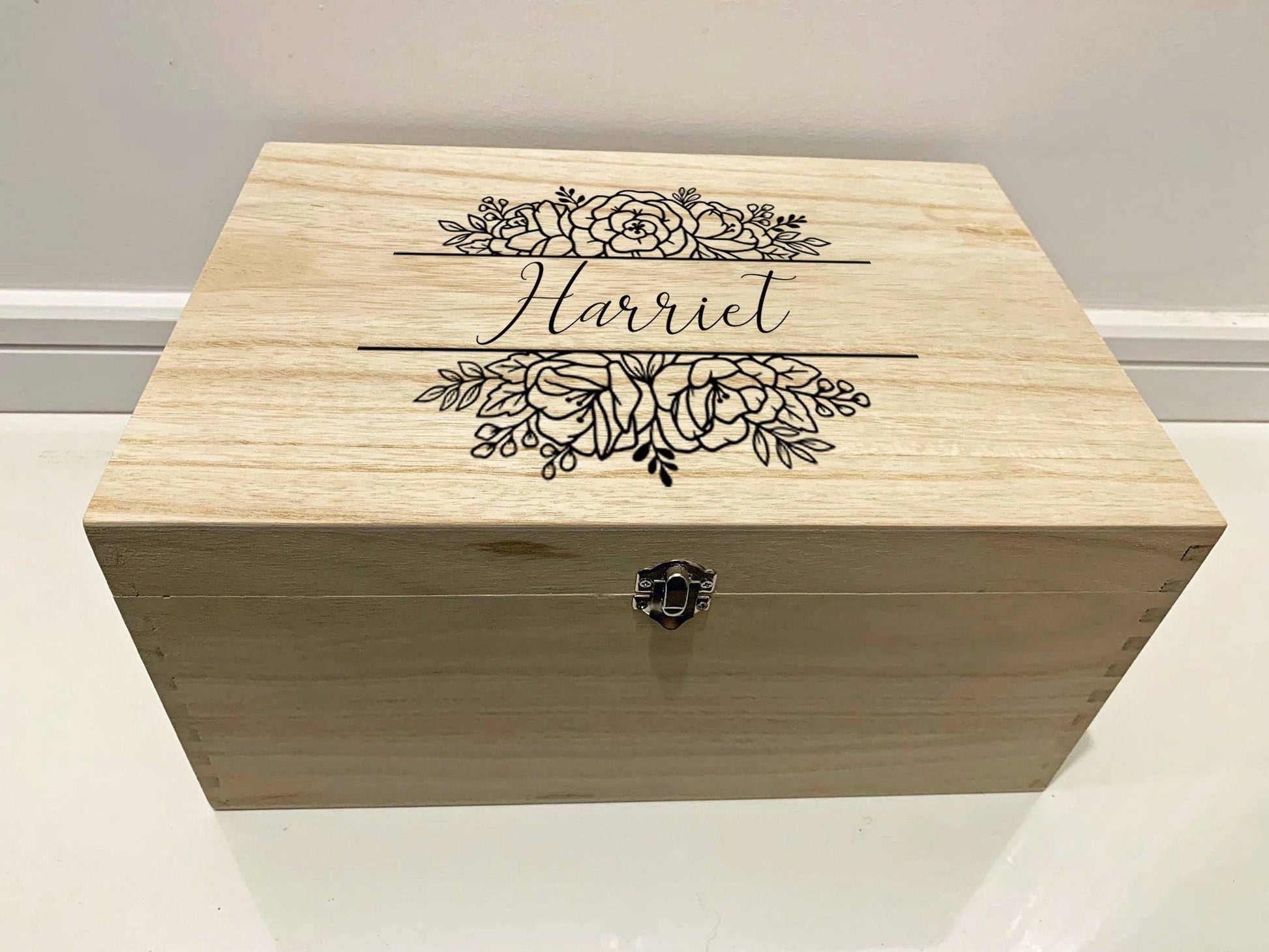 {product_vendor} | Personalised Keepsake Box with Roses