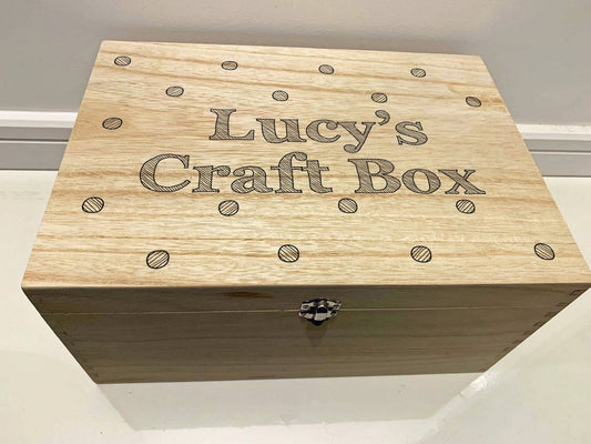 Resplendent Aurora | Personalised Sewing Box - Dotty design