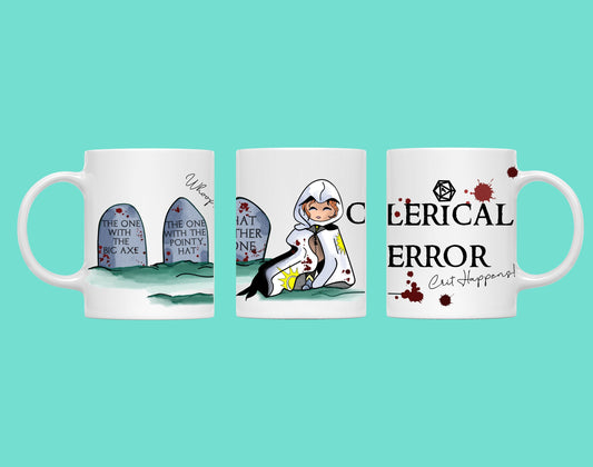 Clerical Error, Cleric, D&D Pun Mug - Resplendent Aurora