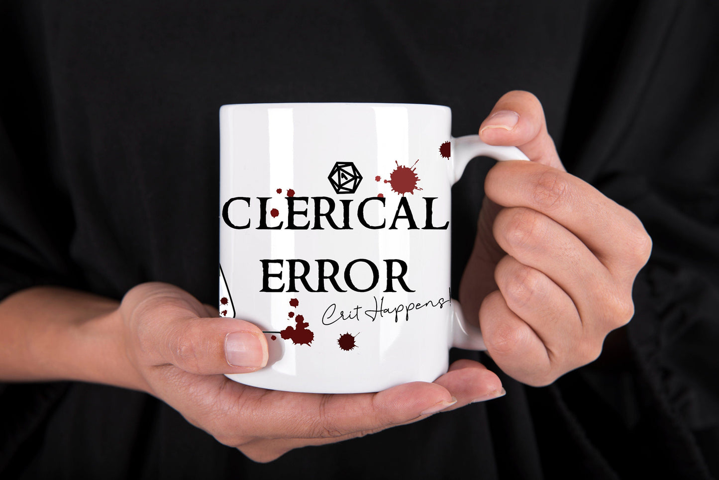Clerical Error, Cleric, D&D Pun Mug - Resplendent Aurora