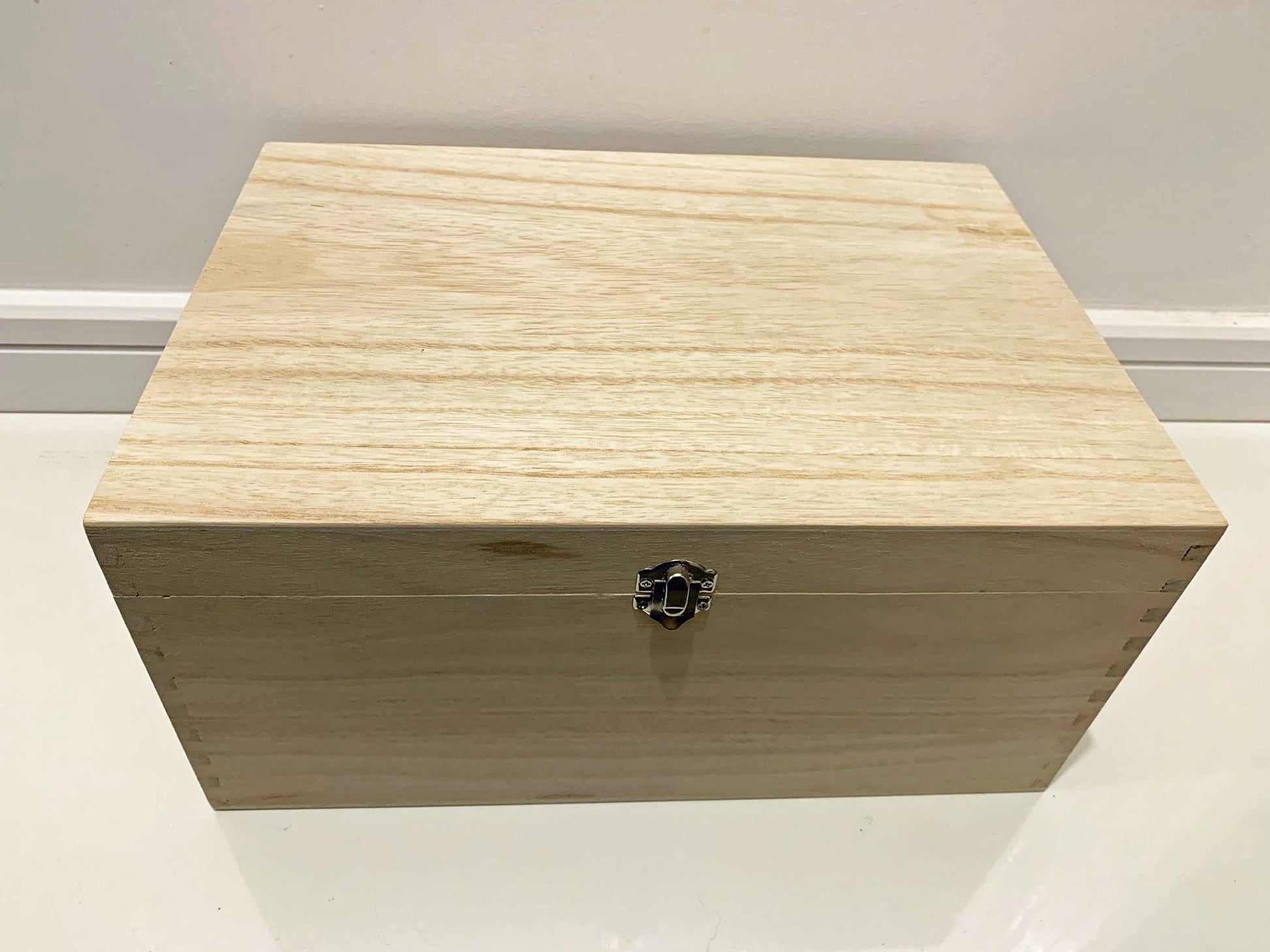 Custom Designed Large Personalised Engraved Wooden Memory Box - Resplendent Aurora