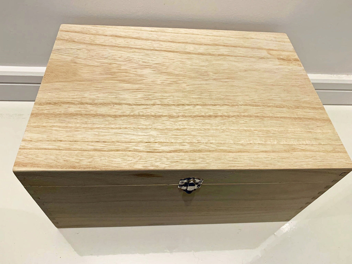 Custom Designed Large Personalised Engraved Wooden Memory Box - Resplendent Aurora