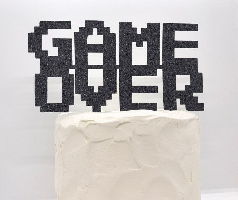 Resplendent Aurora | Game Over Video Game Cake Topper