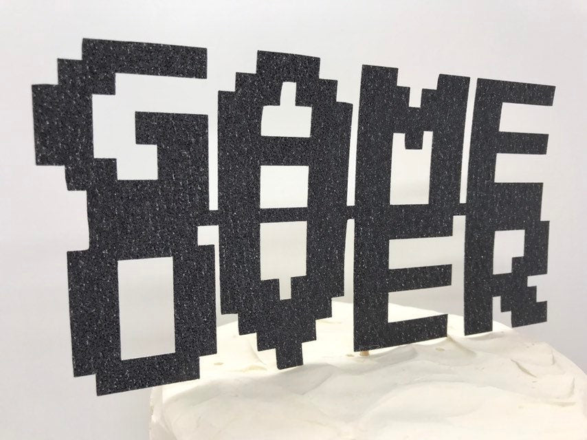 Resplendent Aurora | Game Over Video Game Cake Topper