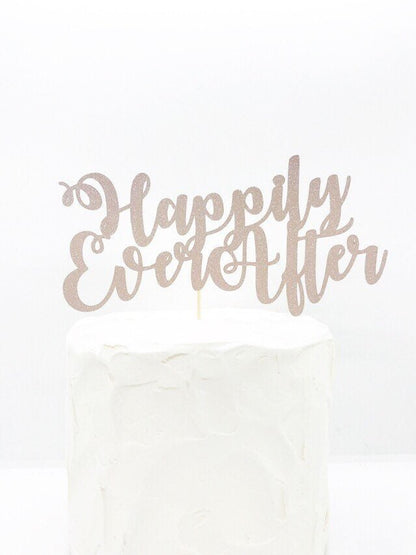 Resplendent Aurora | Happily Ever After Wedding Cake Topper