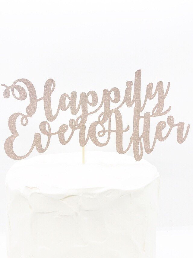 Resplendent Aurora | Happily Ever After Wedding Cake Topper