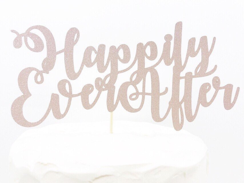 Resplendent Aurora | Happily Ever After Wedding Cake Topper