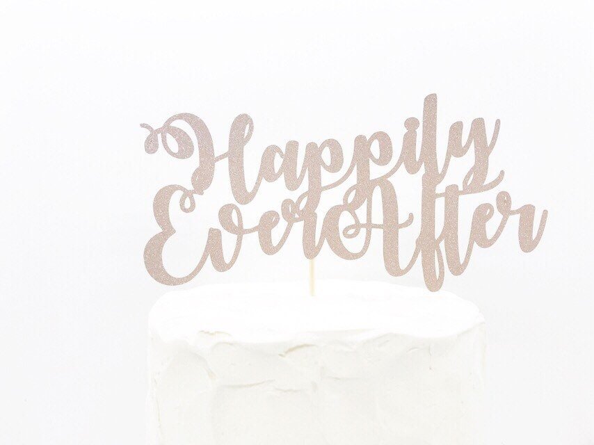 Resplendent Aurora | Happily Ever After Wedding Cake Topper