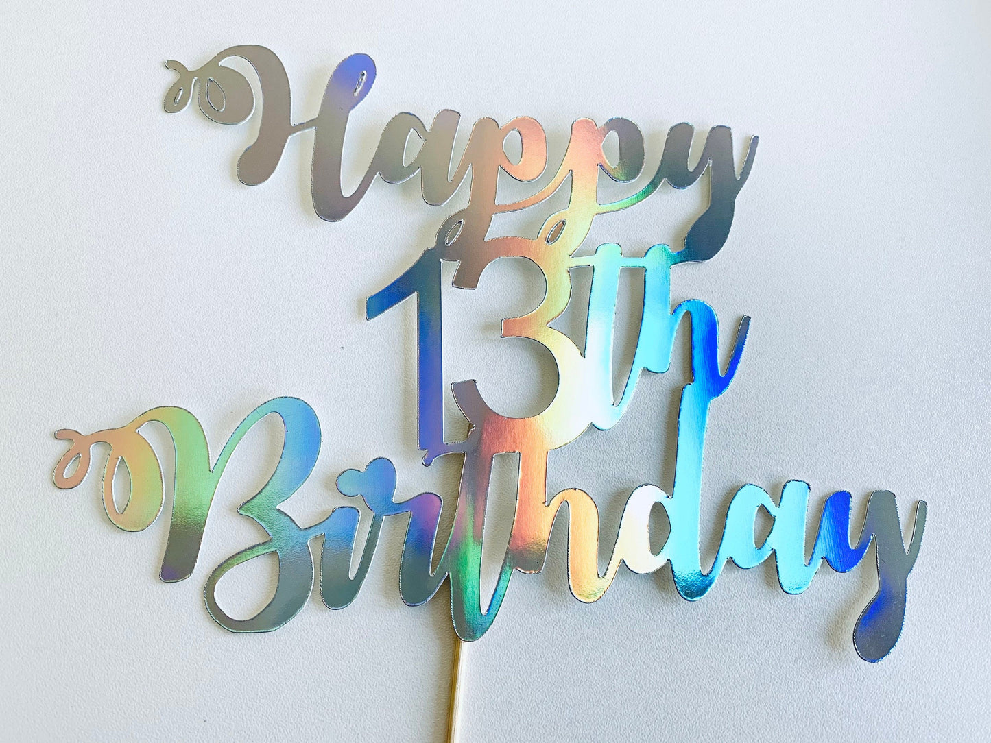 Resplendent Aurora | Happy 13th Birthday Thirteenth Thirteen Age Cake Topper