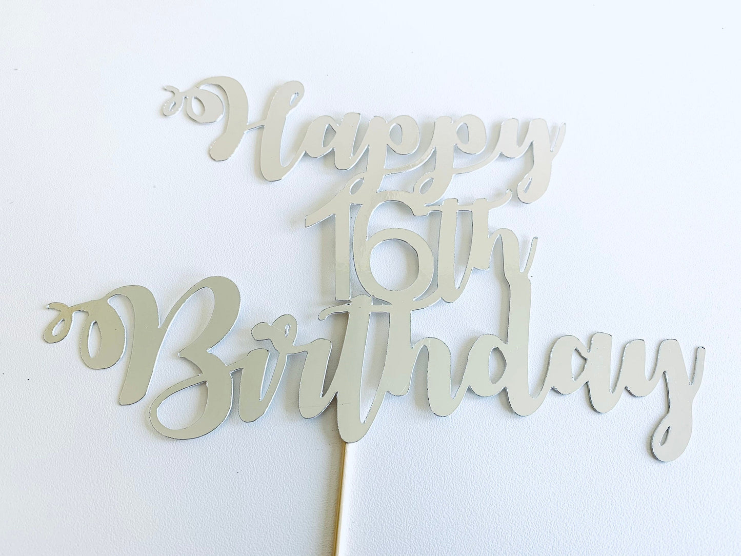 Resplendent Aurora | Happy 16th Birthday Sixteenth Sixteen Age Cake Topper