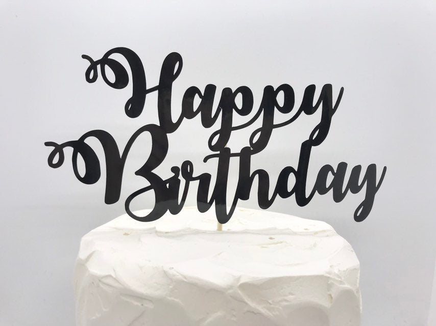 Resplendent Aurora | Happy Birthday Cake Topper