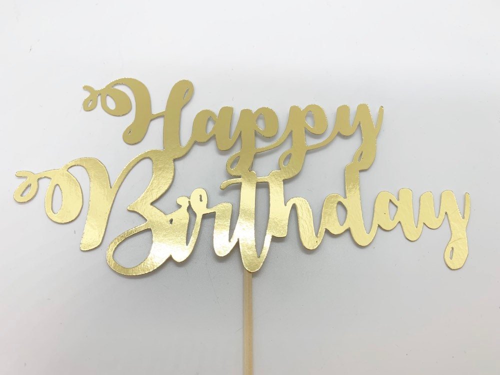 Resplendent Aurora | Happy Birthday Cake Topper