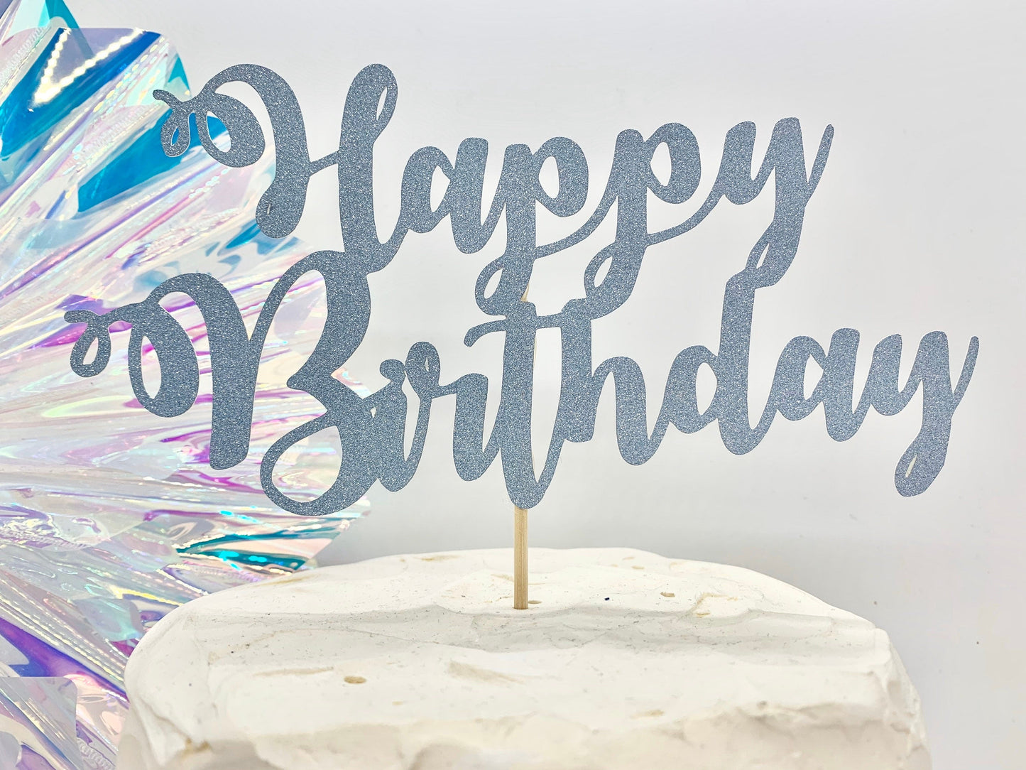 Resplendent Aurora | Happy Birthday Cake Topper