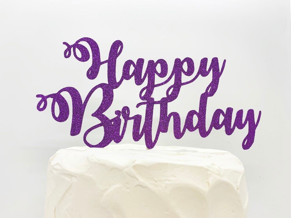 Resplendent Aurora | Happy Birthday Cake Topper