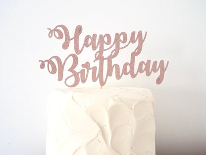 Resplendent Aurora | Happy Birthday Cake Topper