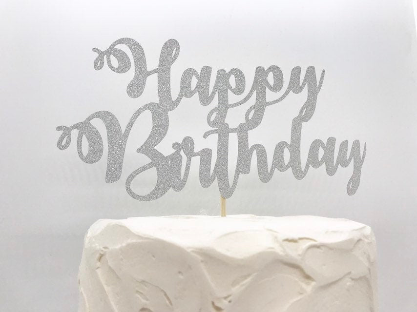 Resplendent Aurora | Happy Birthday Cake Topper