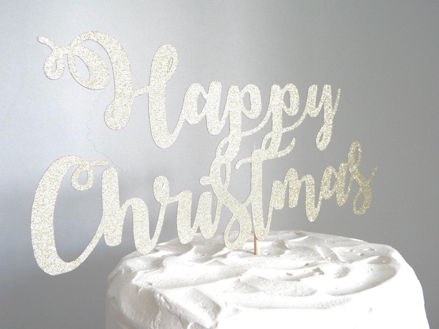 Resplendent Aurora | Happy Christmas Cake topper