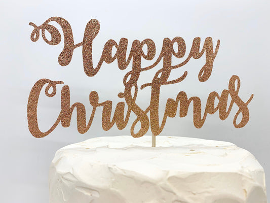 Resplendent Aurora | Happy Christmas Cake topper